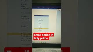 email option in tally prime