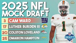 2025 NFL Mock Draft: 3 RUNNING BACKS Drafted in the 1ST ROUND | Full-Breakdown All-32 Picks