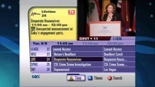 Cox Advanced Digital TV -- How to browse by time