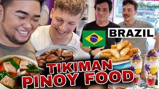 FOREIGNERS TRY FILIPINO FOOD IN BRAZIL 