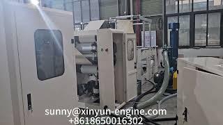 2 lines N fold glue laminated hand towel paper making machine