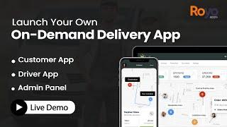 Build Your Own Pickup and Delivery App For Courier Delivery | Live Demo