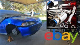 FULL 3'' Cat back Exhaust System for $170 on EBAY !