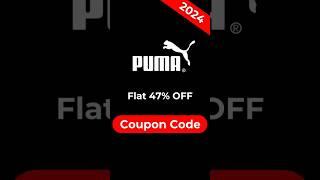 Puma Coupon Code ️ 2024 | Flat 47% OFF Promo Code | Verified Coupons & Offers #puma #shorts #coupon