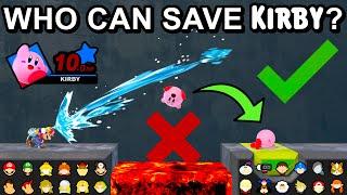 Who Can Save 10HP Kirby From The Lava ?- Super Smash Bros. Ultimate