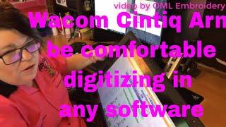 Embroidery Tech Talk: Wacom Cintiq Arm Improves your Digitizing speed!