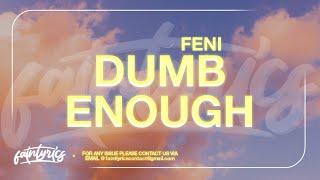 Feni - Dumb Enough (Lyrics) "sip patron ain't got me drunk enough"