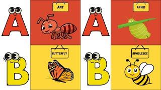 70+ Insects Song for Kids  | Fun A to Z Insect Alphabet Adventure | #abcd #kids