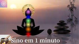 MÚSICA REIKI COM SINO A CADA 1 MINUTO - CURA EMOCIONAL E FÍSICA