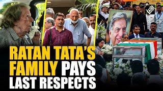 Ratan Tata’s stepmother Simone Tata and younger brother Jimmy Naval pay last respects in Mumbai