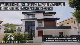 A Beautiful Modern Tropical House for Sale near SLEX and CALAX in Verdana Homes, Mamplasan