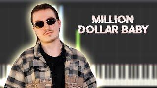 Tommy Richman - MILLION DOLLAR BABY | Instrumental Piano Tutorial / Partitura / Karaoke / MIDI