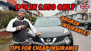 Want to buy first car in Uk ? Car only in £650 | Tips for cheap insurance on international license