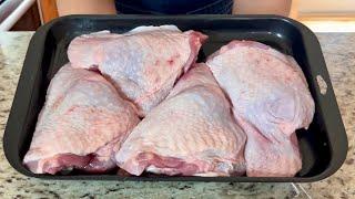 Turkey Thighs / Turkey Thighs Recipe / Turkey Recipe / Easy Turkey Recipe / ASMR Cooking