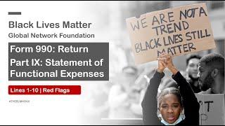 Black Lives Matter - Form 990: Part IX - Statement of Functional Expenses (Lines 1-10)