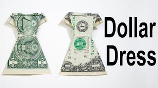 $1 Origami Dress - How to Fold a Dollar into a Dress