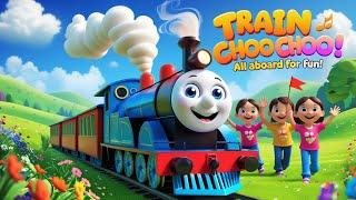 Choo Choo Train Song  | Fun Train Ride for Kids | 3D Nursery Rhymes