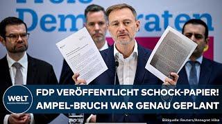 AMPEL-AUS: FDP veröffentlicht "D-Day-Papier" – Koalitionsbruch war scheinbar eiskalt kalkuliert!