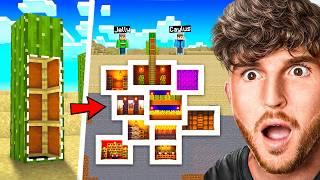 Secret Underground Base BUILD BATTLE in Minecraft! (Ft. Jelly)