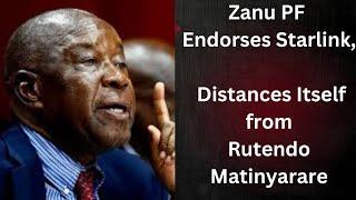 Zanu PF Endorses Starlink, Distances Itself from Rutendo Matinyarare