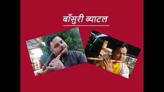 Basuri(Flute) battle Nepali And Tamang Tune || Ft. Basnata vs Netra