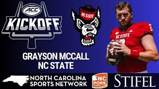 New Wolfpack QB1 Grayson McCall talks being at NC State and Learning  New Offenses 3 Years In A Row