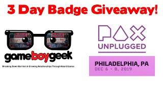 Win a 3 Day Badge to Pax Unplugged!