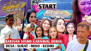 Karnaval desa surat mojo kediri Hujan tetap los start