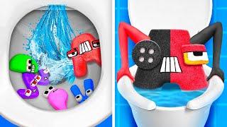 DON'T FLUSH, IT'S Alphabet Lore *Cool Crafts And DIY Gadgets From Alphabet Lore and Digital Circus*