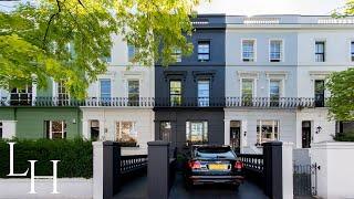 Inside The Iconic Charcoal Black Townhouse in Notting Hill, London