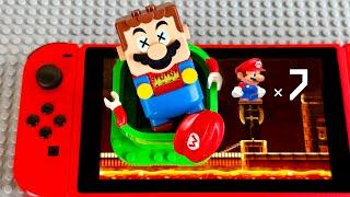 Lego Mario has 7 lives to save Lego Peach and Yoshi! Will he succeed? #legomario