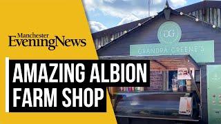 Albion Farm Shop with extraordinary views across Greater Manchester