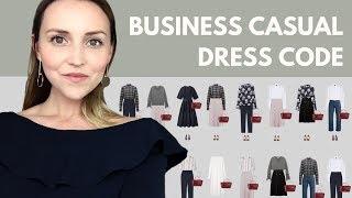 The business casual dress code: capsule wardrobe example