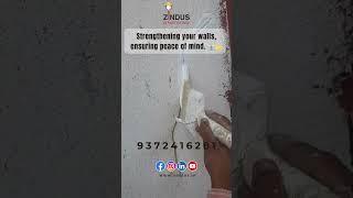 Crack Filling Work - Building Rehabilitation| Zindusinfra | Building repair |Terrace waterproofing