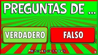 ¿Es VERDADERO o FALSO?  🟩🟥 Trivia de PREGUNTAS De Cultura General