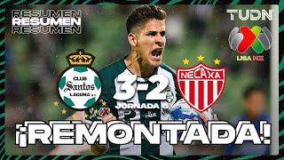 Resumen y goles | Santos 3-2 Necaxa | Liga Mx -AP2024 - J6 | TUDN