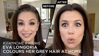 At home with Eva Longoria | Cover Grey Hair & Do Root Touch Up | L’Oreal Paris Excellence Crème