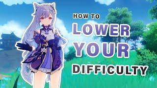 How to LOWER World Level Difficulty ► Genshin Impact