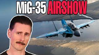 Real Fighter Pilot REACTS to Russian MiG-35 Airshow Demonstration