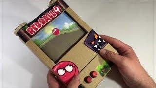 Red Ball. Cardboard game. DIY