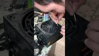 How I clean my Dusty PC PSU #pc #shorts #cleaning #gamer #fyp