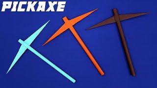 Making Pickaxe From Paper - ( How to make a Paper Pickaxe )