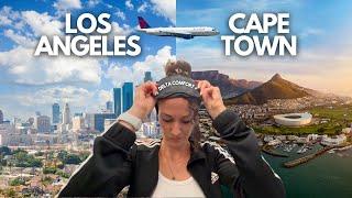 Flying from Los Angeles to Cape Town, South Africa on Delta Comfort Plus! ️