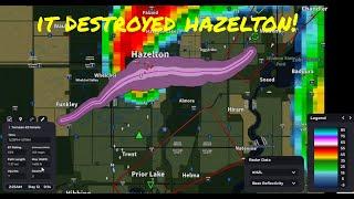 Massive tornado slabs hazel! [VORTEX CHASERS]