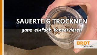 Sauerteig einfach trocknen | www.brotaberlecker.de