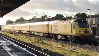 43014 + 43013 'Flying Banana' Test Train @ Andover - 13/2/20