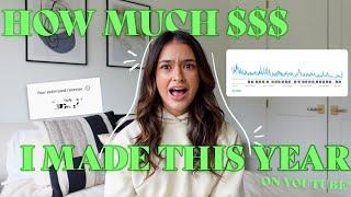 HOW MUCH MONEY I MADE IN 2021 ON YOUTUBE (ADSENSE) *every single month*!!!