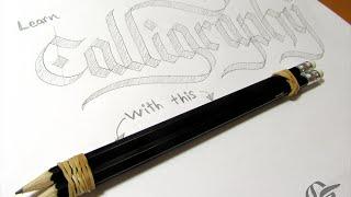 How to Do Calligraphy with a Pencil Tutorial