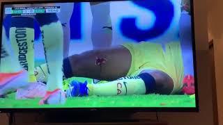 Escalofriante lesión de Giovanni dos Santos- entrada artera del pollo Briseño