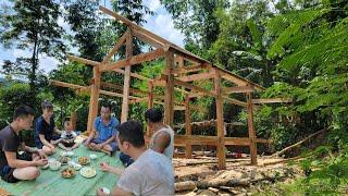 The couple - Completing the house frame - Cooking meals with the workers